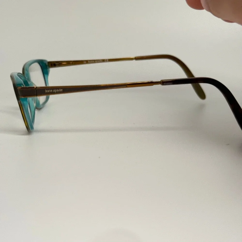 Kate Spade Miranda 0JEY Tortoise Teal Rectangular Eyeglass Frames 50-16-135